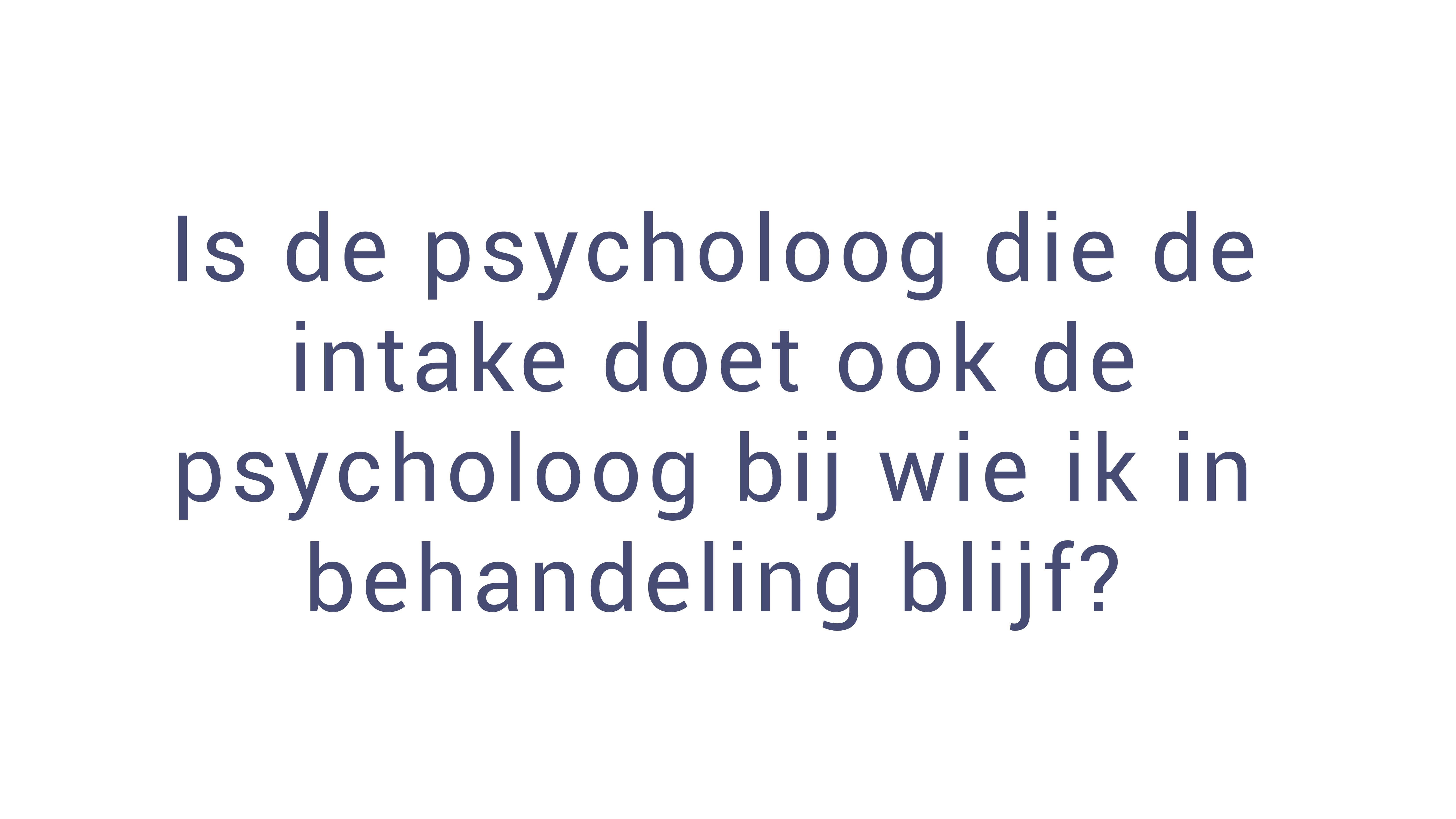 Psycholoog Utrecht